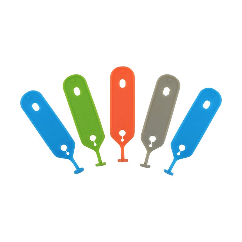 Nite Ize IdentiKey Tags, Quickly Identify Keys With Colorful, Durable Write-On Key Flags, Assorted, 1 Count (Pack of 1) - Image 2